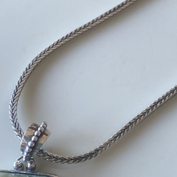 Jasper/Onyx and sterling silver set - Picture 4 of 7